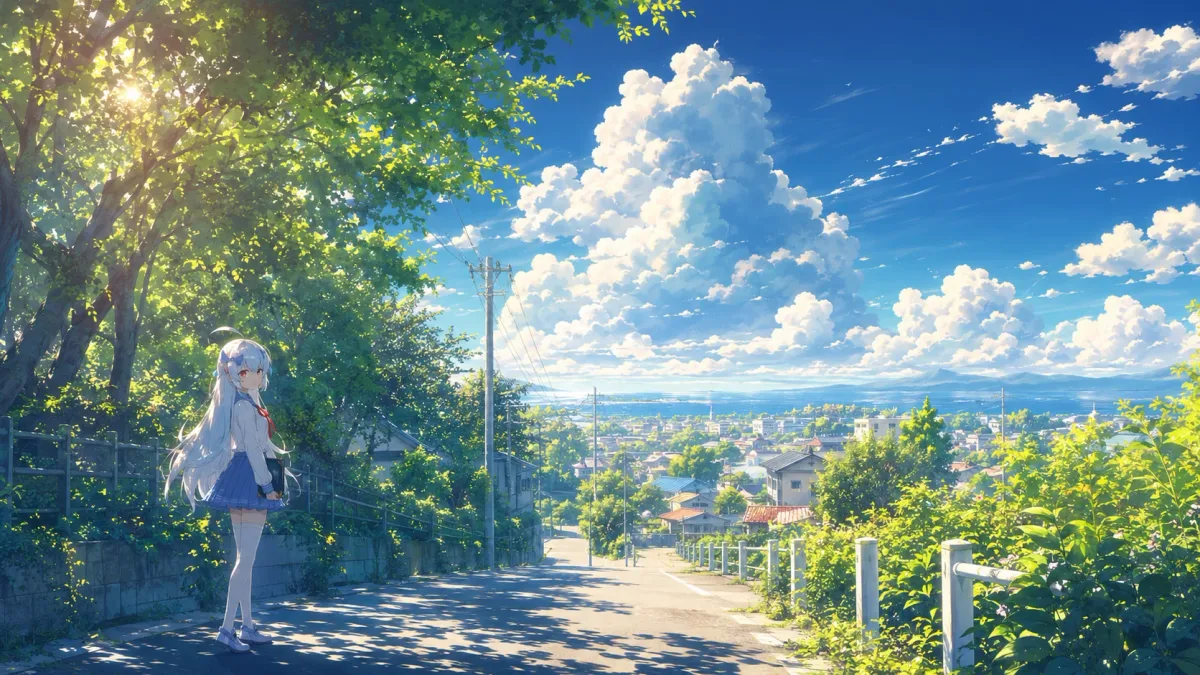夏日午后的坡道